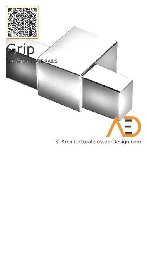 Grip elevator handrail, interior view 2