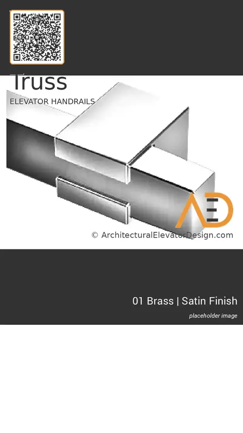 Truss elevator handrail, interior view 2