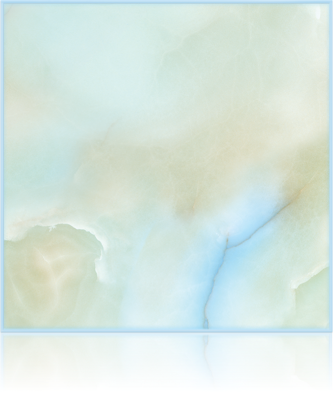 Pale Azure Onyx Backlit
