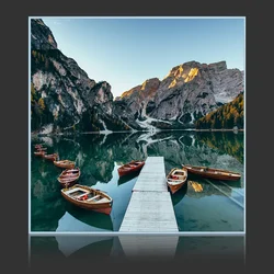Canoes On Lake