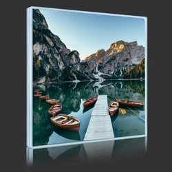 Canoes On Lake