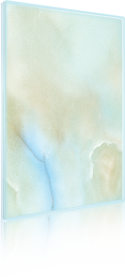 Pale Azure Onyx Backlit