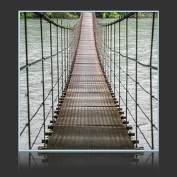 Wooden Pedestrian Bridge