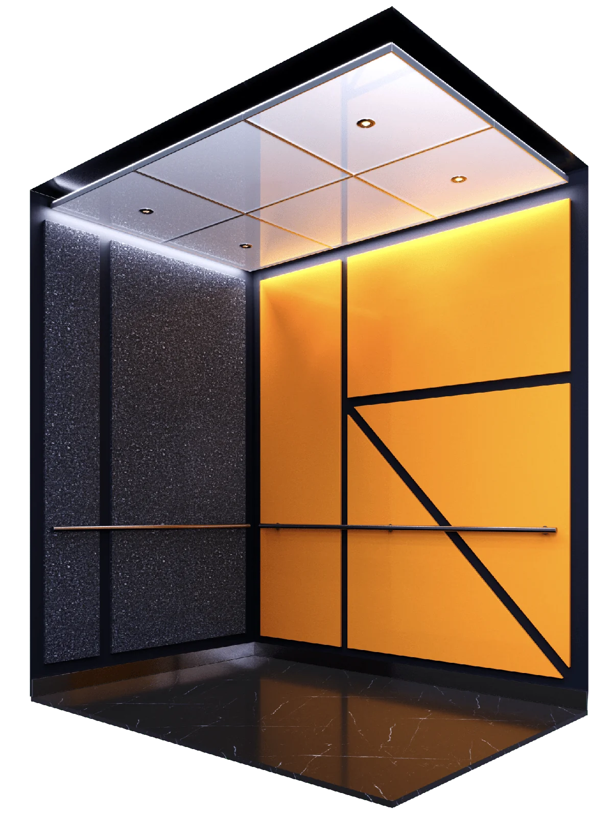 backpainted-glass-elevator-ceiling