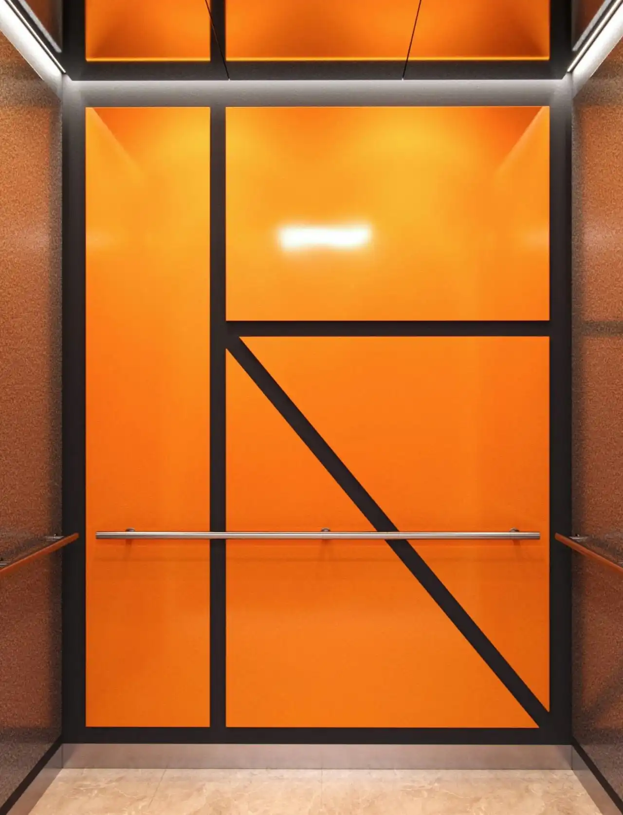 soho-series-orange-laminate-elevator-design