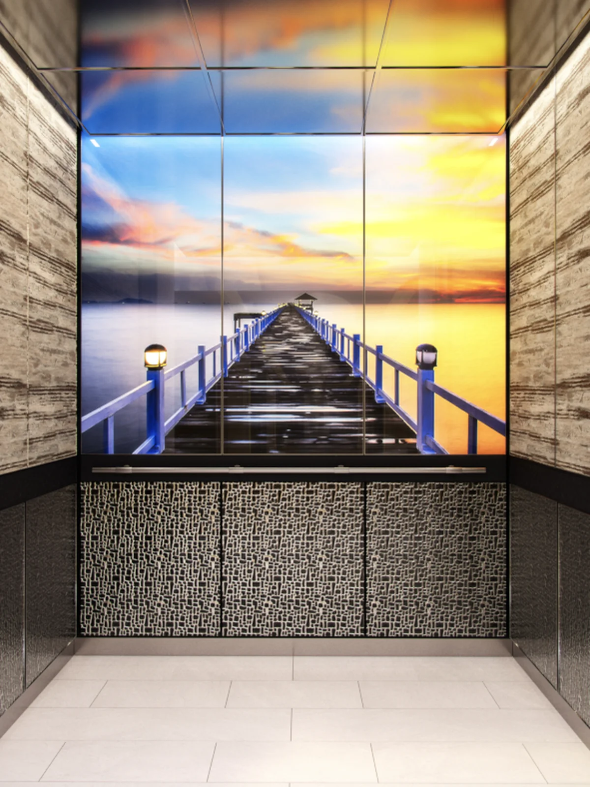 berlin-series-luxury-elevator-interior-backlit-glass-sunset-bridge-image-1