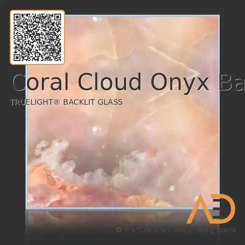 Coral Cloud Onyx Backlit
