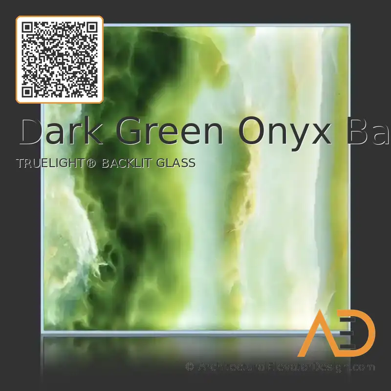 Dark Green Onyx Backlit