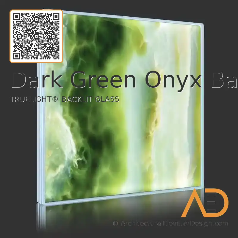 Dark Green Onyx Backlit