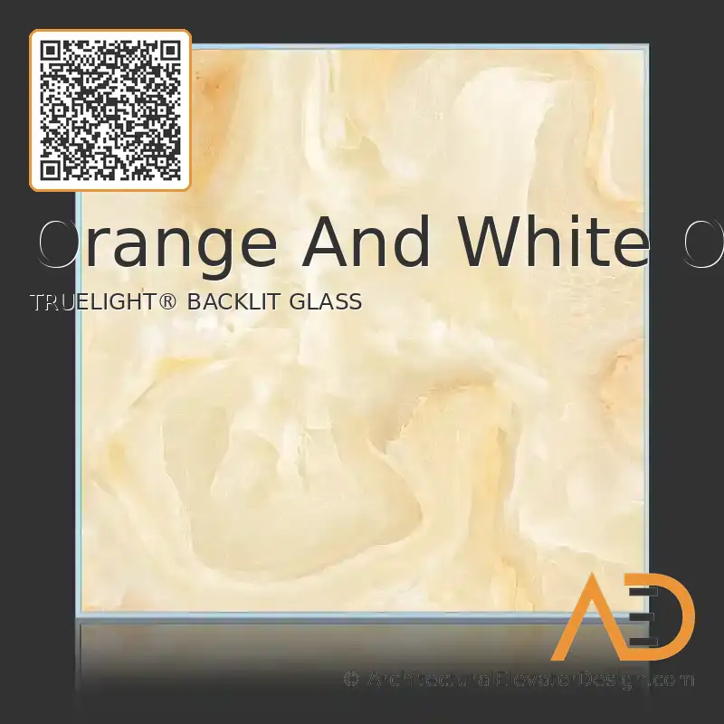 Orange And White Onyx