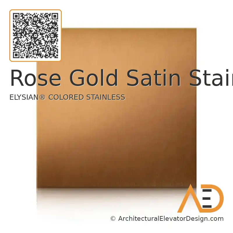 Rose Gold Satin Stainless