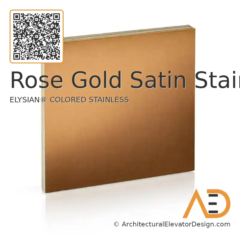 Rose Gold Satin Stainless