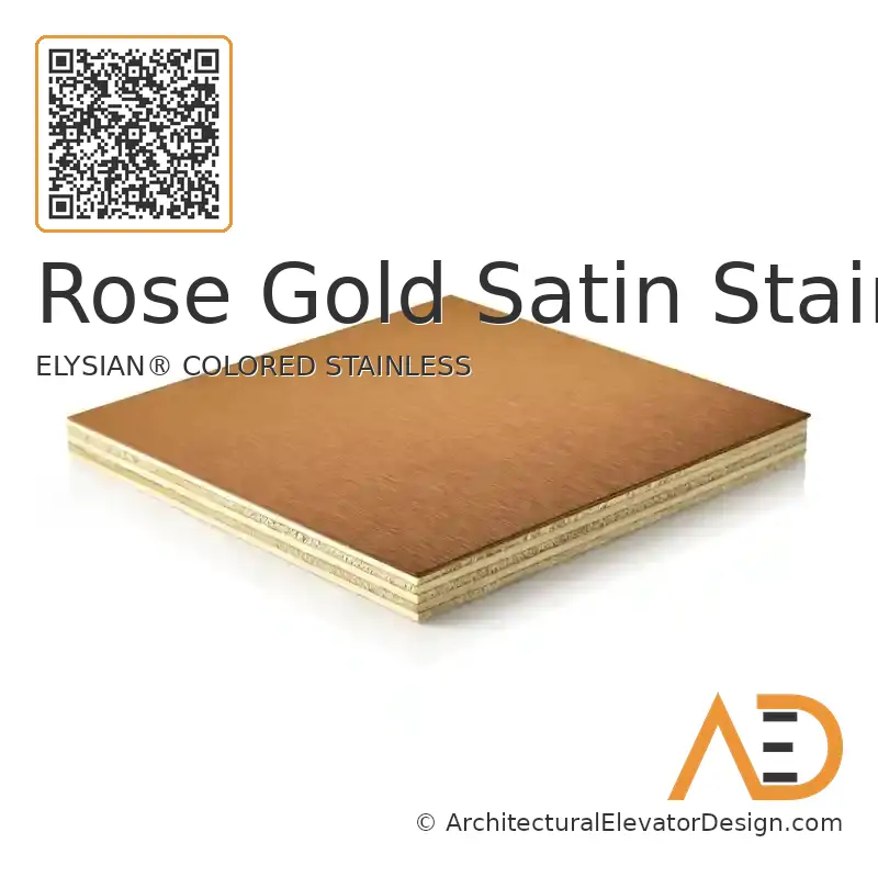 Rose Gold Satin Stainless