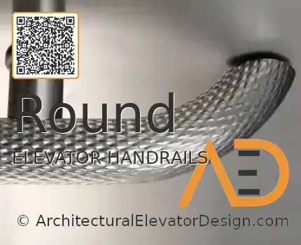 round-bar-elevator-interior-handrail-textured-stainless-steel-returned-end