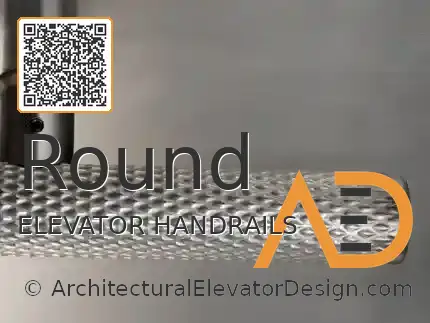 round-bar-elevator-interior-handrail-textured-stainless-steel
