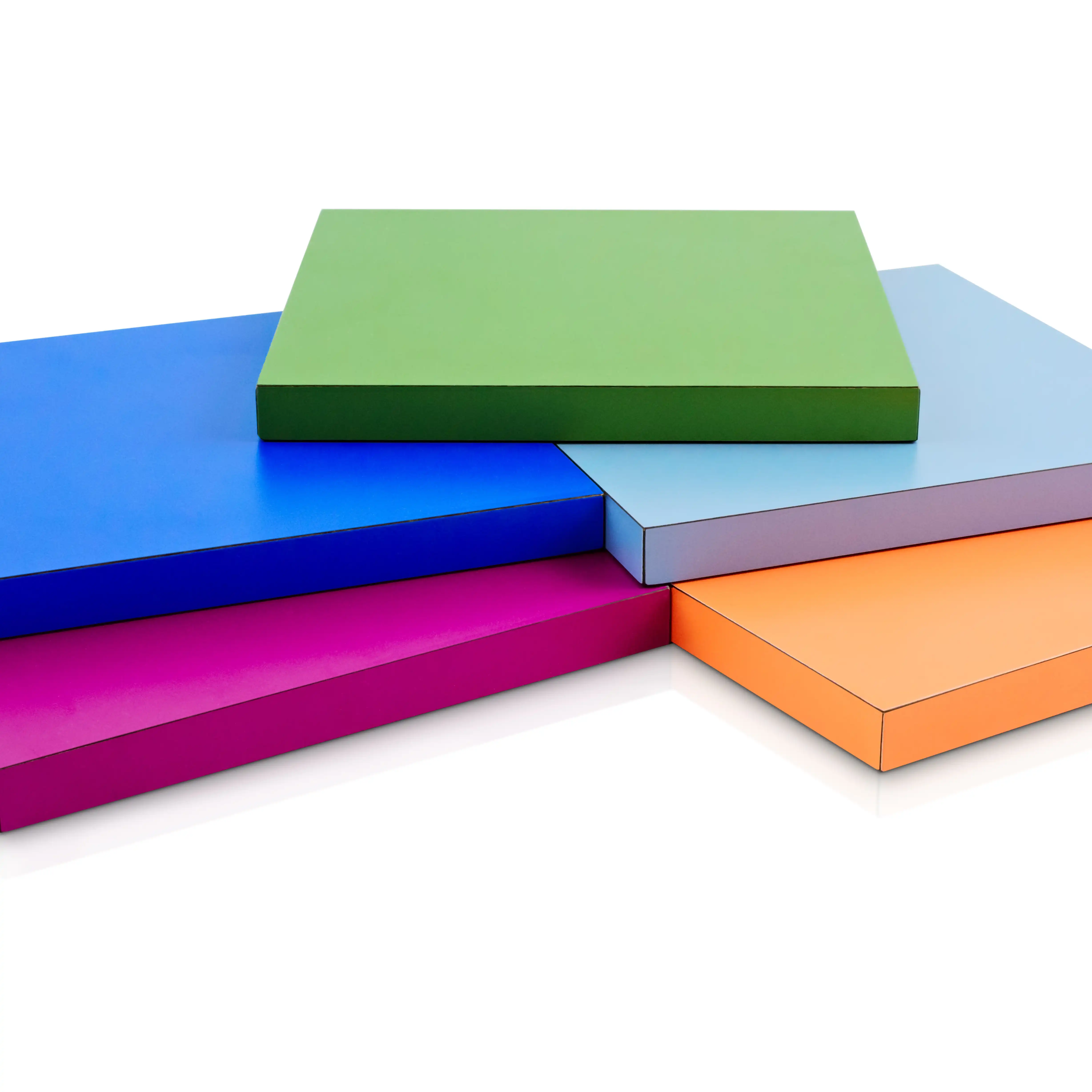 Solid color HPL elevator panel finish