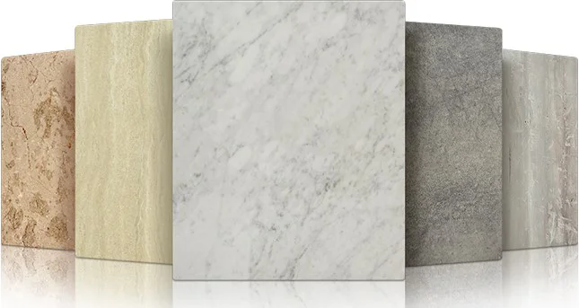 Lightweight stone elevator panel finish