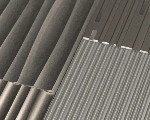 Carved aluminum elevator interior wall panels